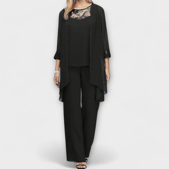 Constanza - Conjunto 3 piezas con cardigan
