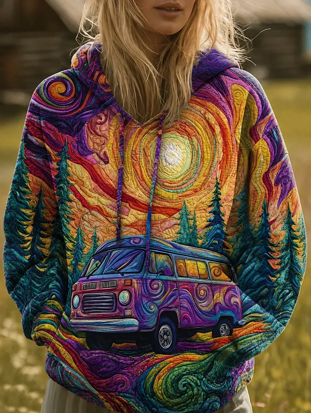 DELACROIX | Sudadera con Capucha Van Bohème - Modelo Manon