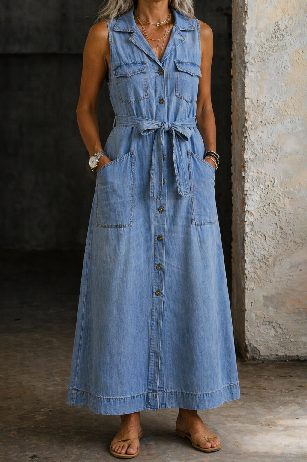 Sandra - Vestido vaquero
