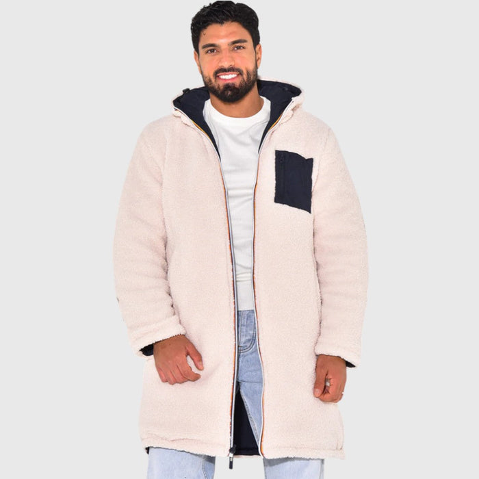 Leon – Sudadera polar con capucha y cremallera para hombre