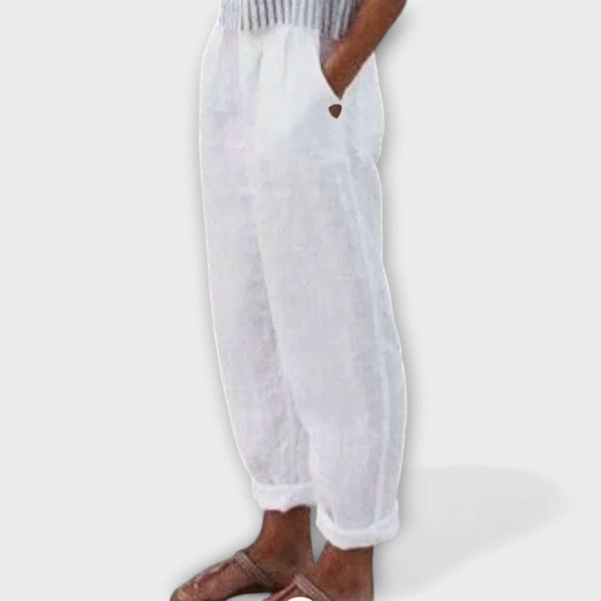 Clara - Pantalón con cinturilla suave y bolsillos laterales