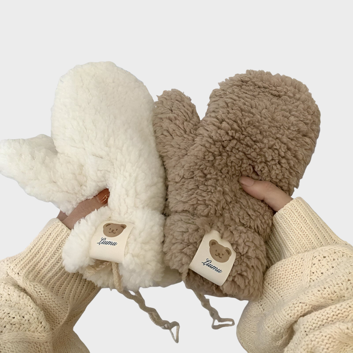Klara – Guantes de peluche de peluche