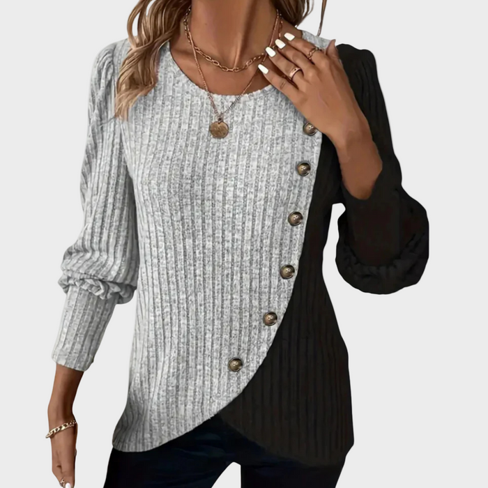 Kaia - Elegante jersey de punto con botones