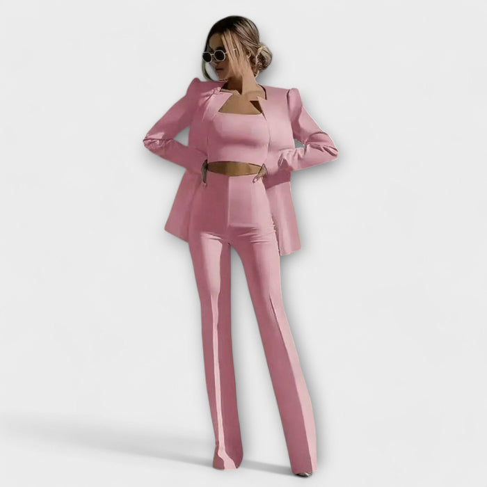 Selina - Elegante conjunto de 3 piezas (Blazer, Top, Pantalones)