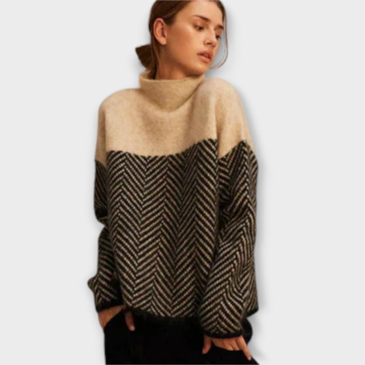 Maeve - Jersey de cuello alto suave