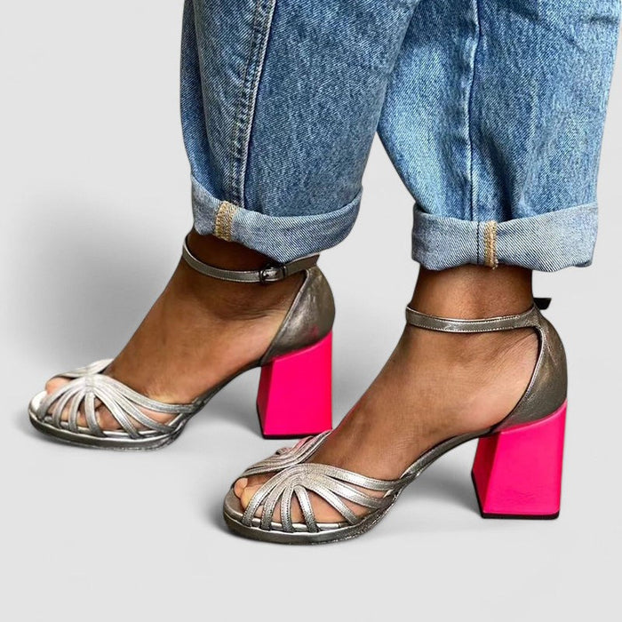 Seraphina™ - Sandalias de tacón brillantes