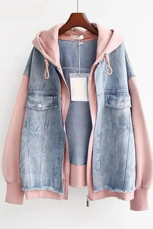 Ellen - Chaqueta vaquera bicolor