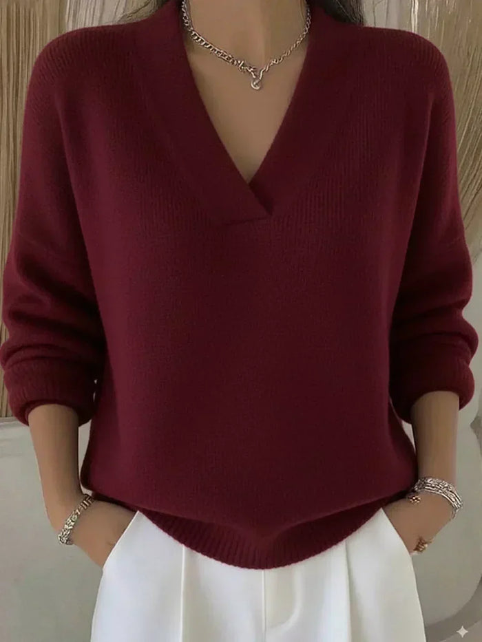 Linda | Jersey relajado con cuello en V