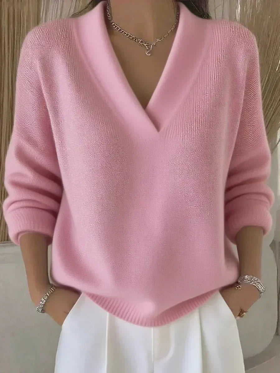Linda | Jersey relajado con cuello en V