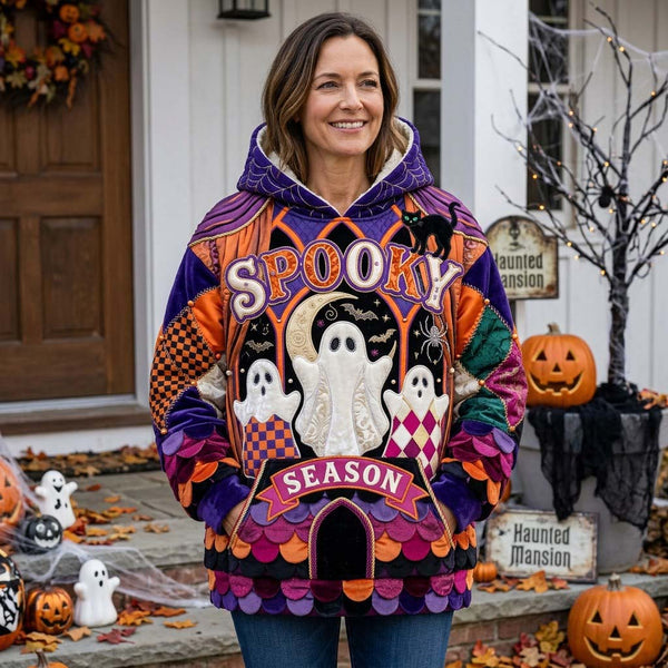 Sudadera con capucha fantasma de carnaval embrujada
