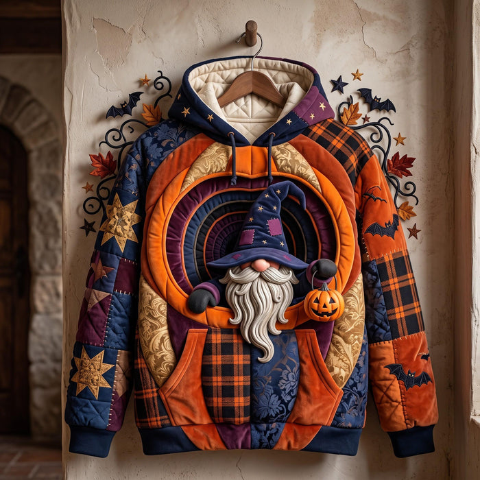 Sudadera con capucha de bruja calabaza