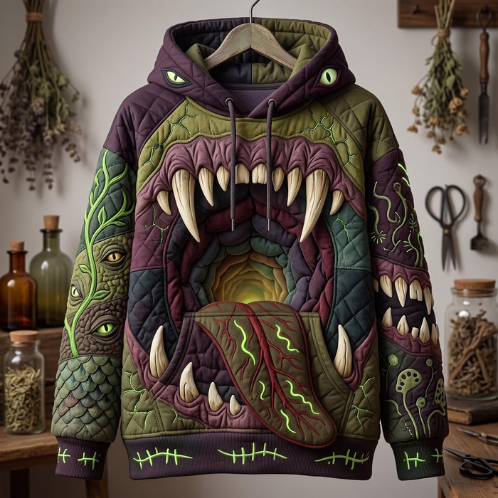 Criatura de la sudadera con capucha del pantano oscuro