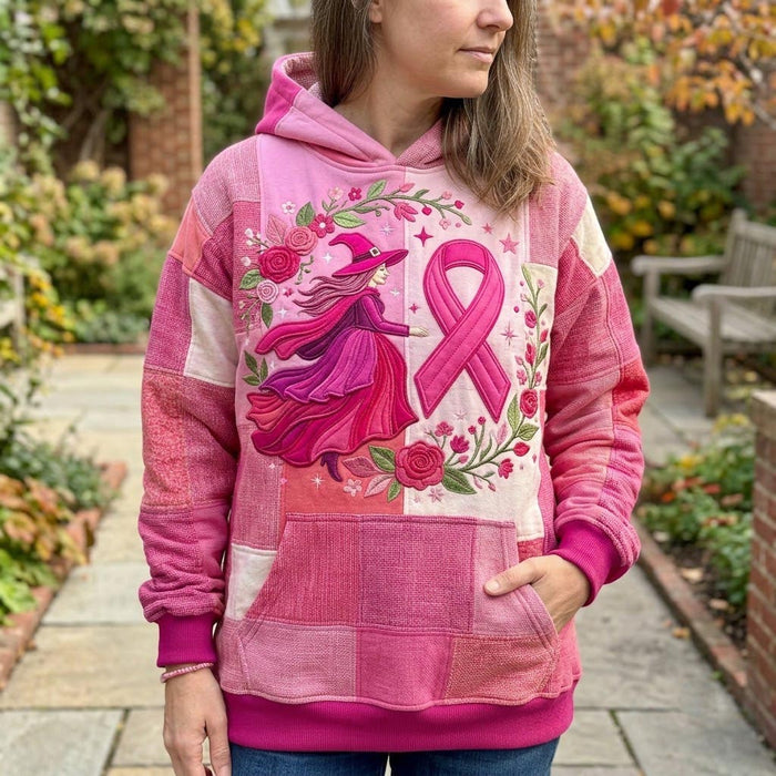 Różowa magia października - sudadera con capucha