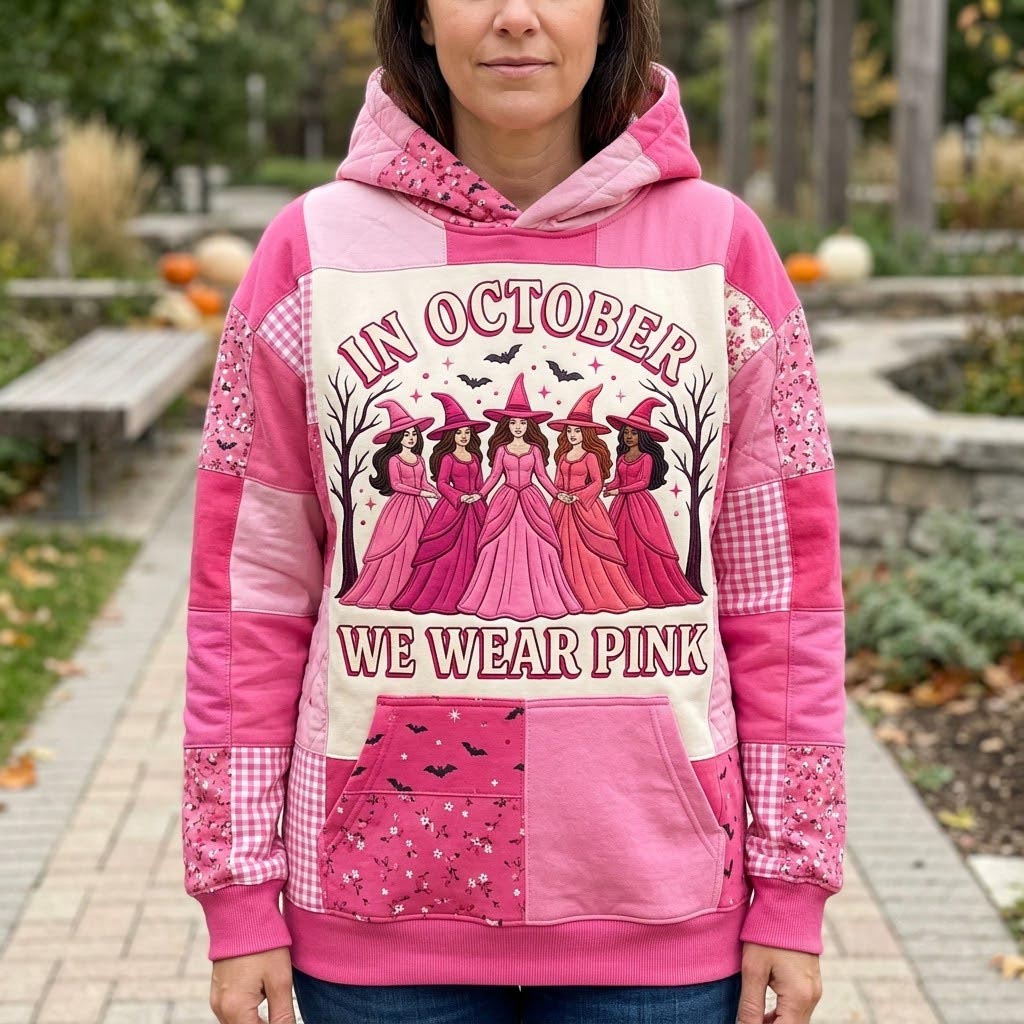 Sudadera con capucha Magia Rosa de Octubre