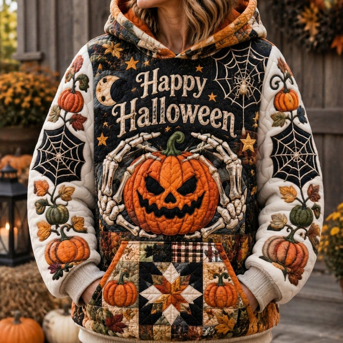 Sudadera con capucha de calabaza enojada para Halloween