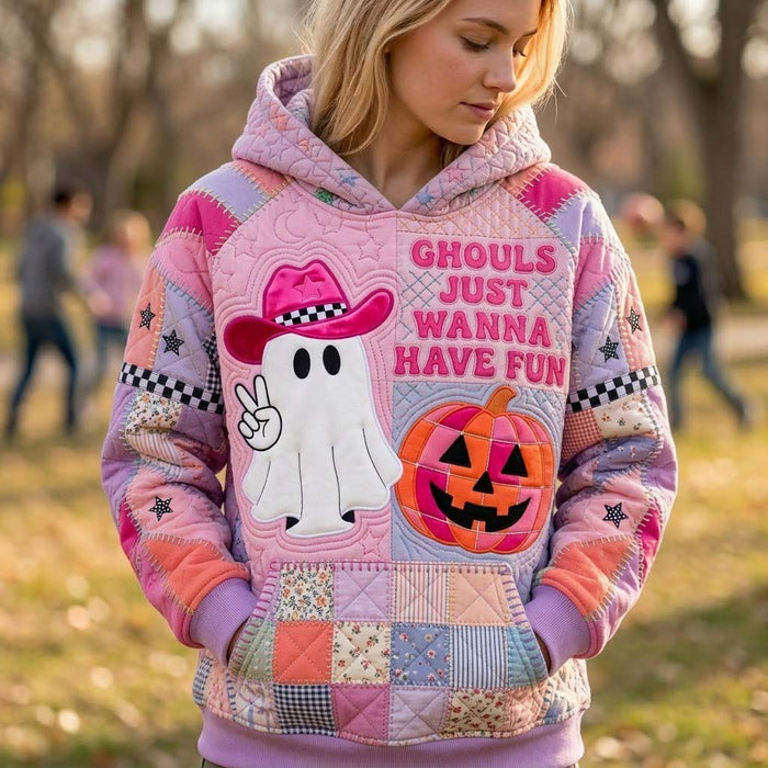 Sudadera con capucha rosa divertida