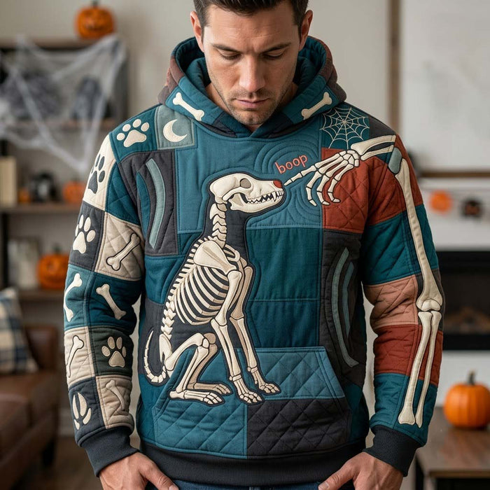 Sudadera con capucha con calaveras después del anochecer