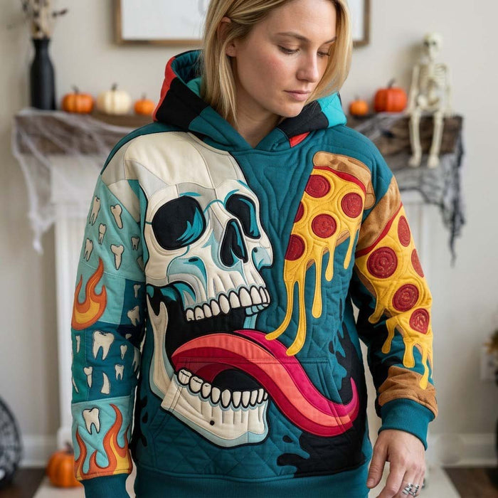Sudadera con capucha con esqueletos después del anochecer
