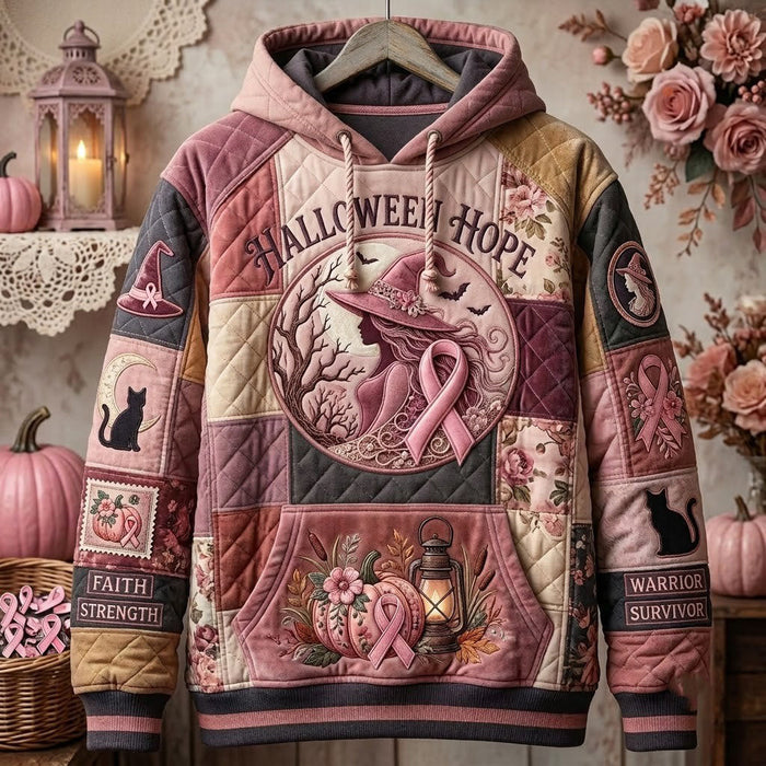 Różowa magia października - Sudadera con capucha