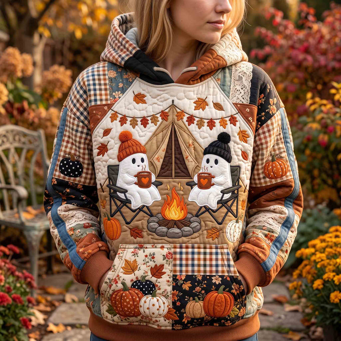 Sudadera acogedora con espíritu de calabaza