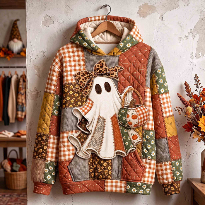 Sudadera acogedora con fantasmas de calabaza