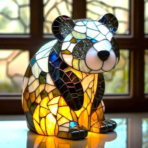 Figaro - Lámpara Panda Magisk en vidriera