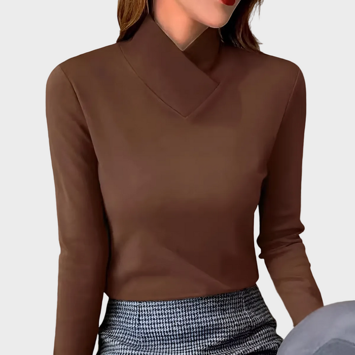 Stazia - Jersey de cuello alto elegante