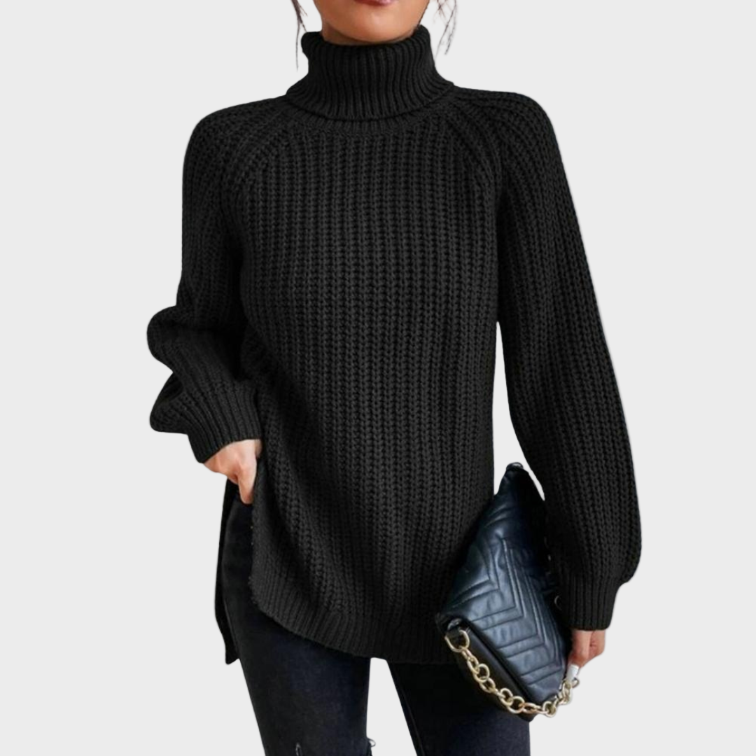 Yara - Jersey de cuello alto de mujer para el invierno