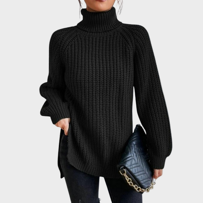 Yara - Jersey de cuello alto de mujer para el invierno