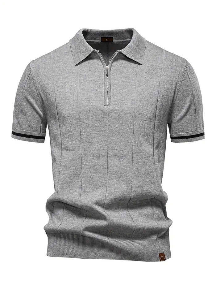 Camisa Polo Slim de Mezcla de Poliéster