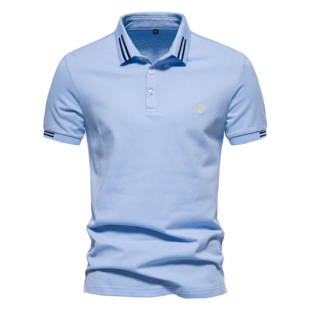 Rayado Polo con Cuello Estructurado