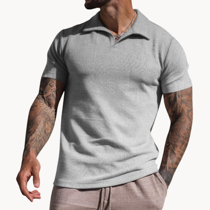 Johnny Collar Polo - Fibras Teñidas