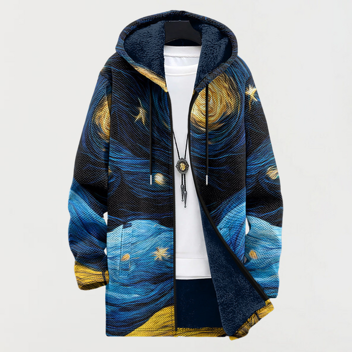 Chaqueta con estampado de cielo estrellado