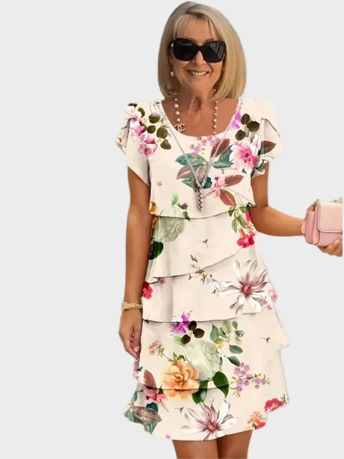 Camille – Vestido elegante y vaporoso con volantes