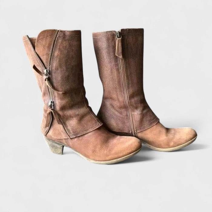 Alma - Botines vintage de caña media