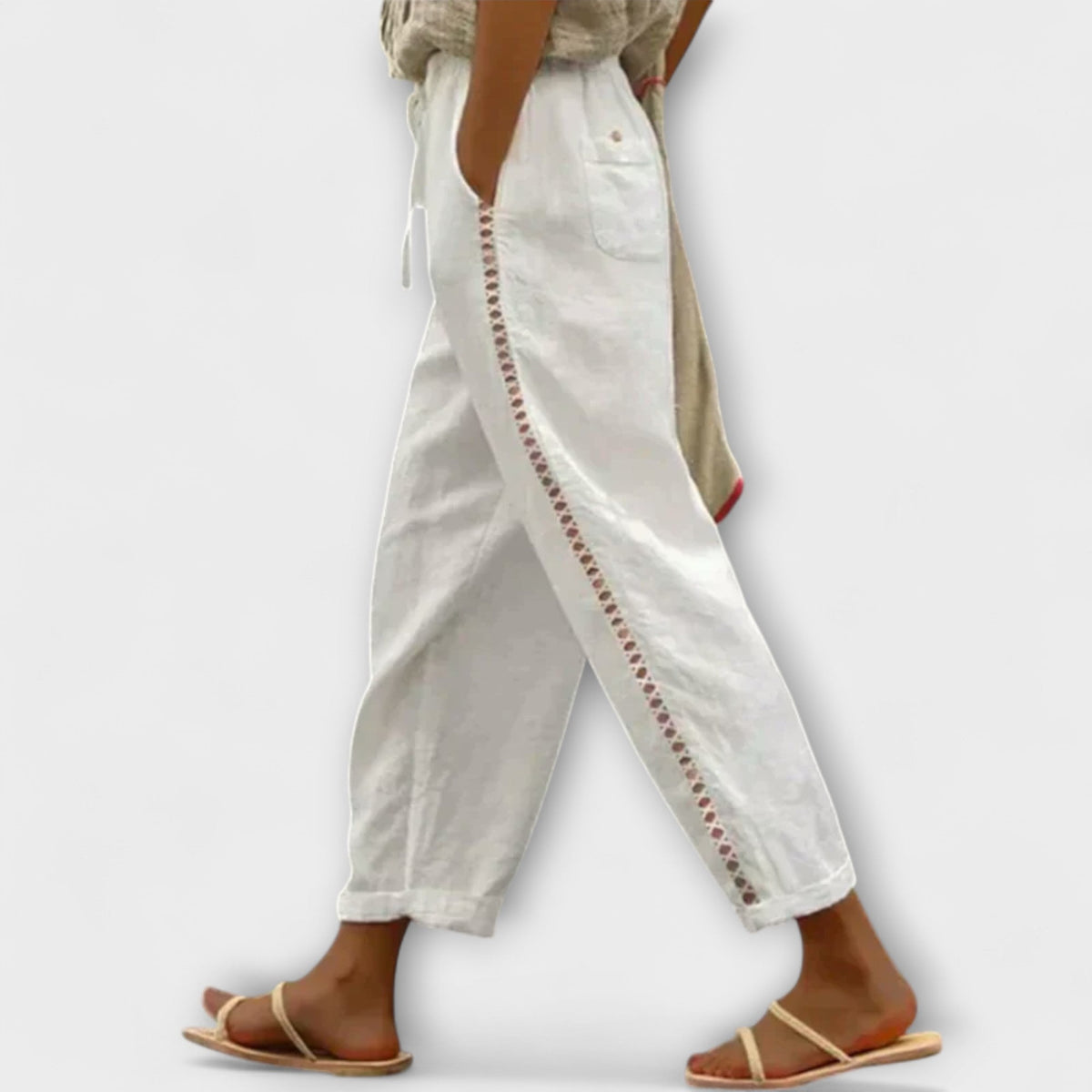 Isoldean – Pantalón de lino de alta calidad