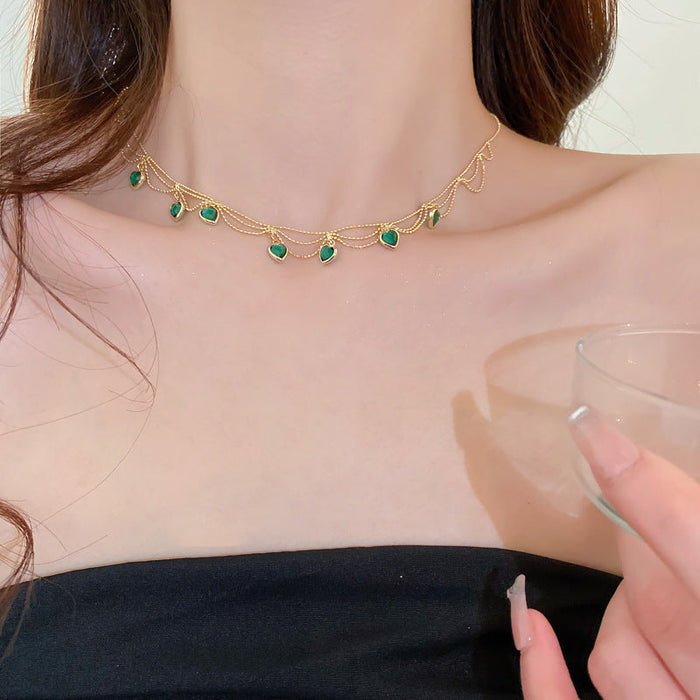 Collar en forma de corazón