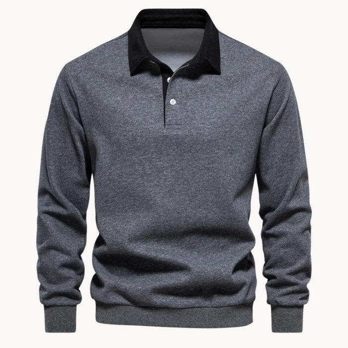 Sudadera Polo de Tejido Suave y Flexible