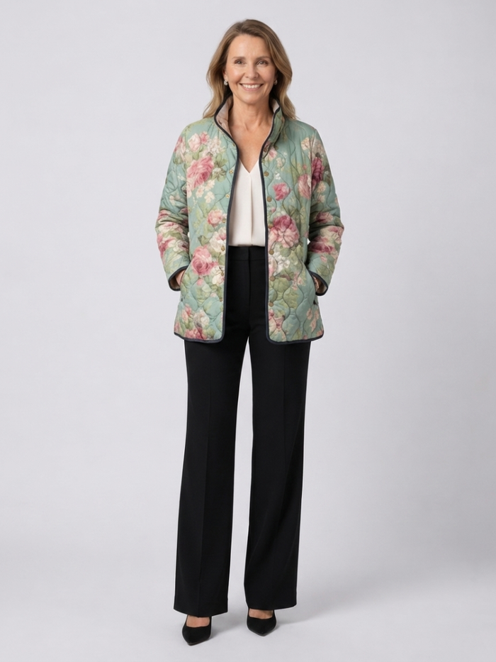 DELACROIX | Chaqueta Acolchada en Suaves Tonos de Rosa