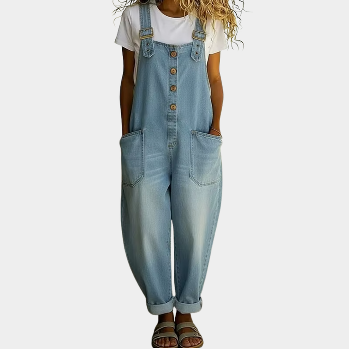 Marianna - Mono vintage de algodón suave con aspecto vaquero