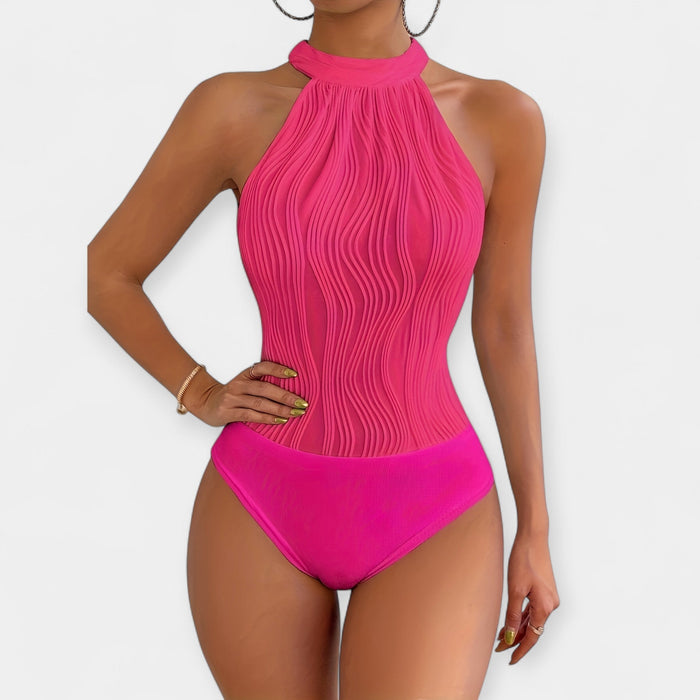 Traje de cuerpo entero con frunces ajustables