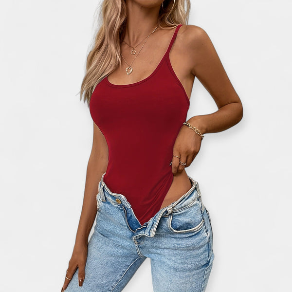 Body con tirantes finos ajustables