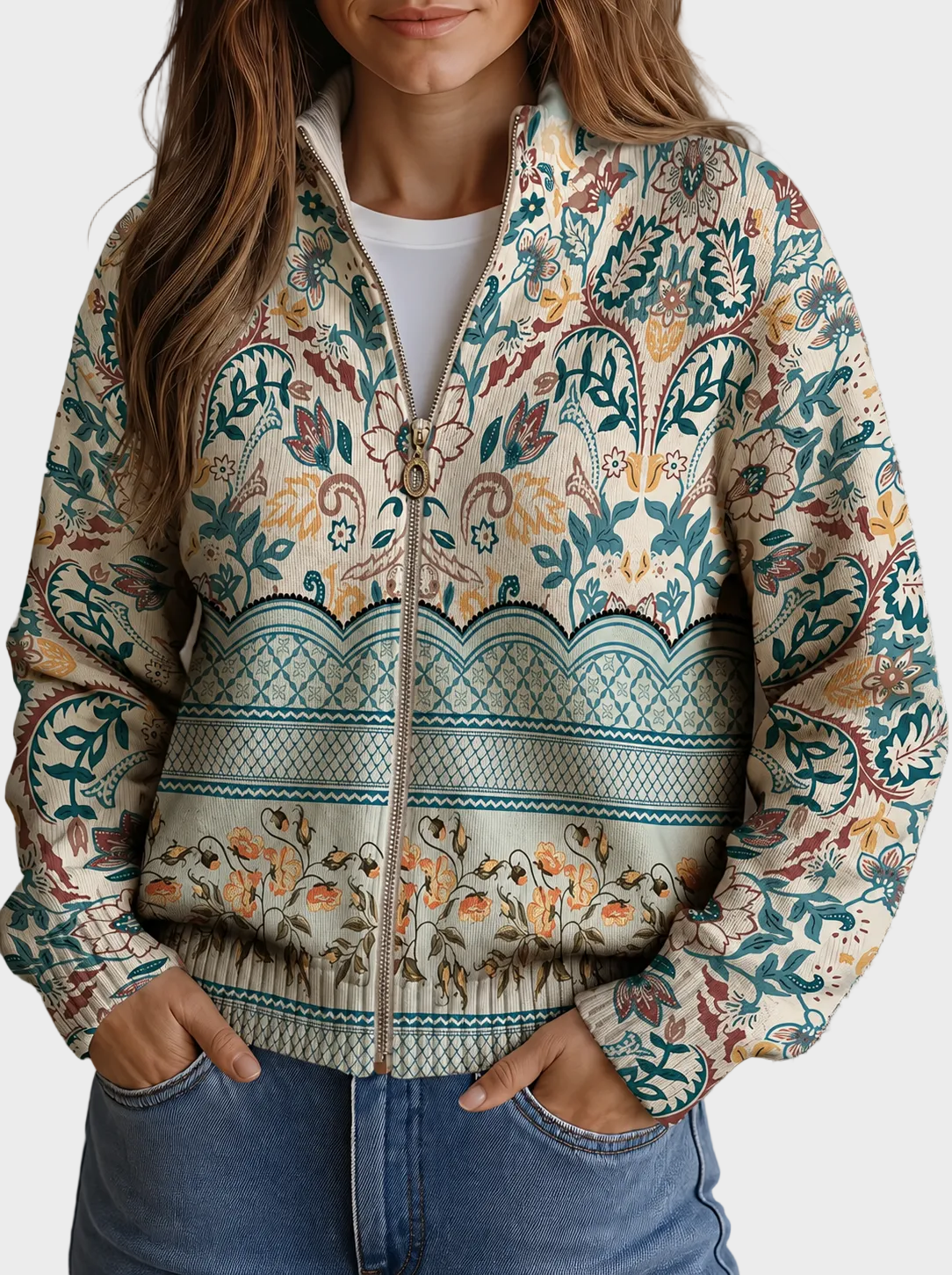 Sybilla™ - Estampado de borde botánico floral vintage