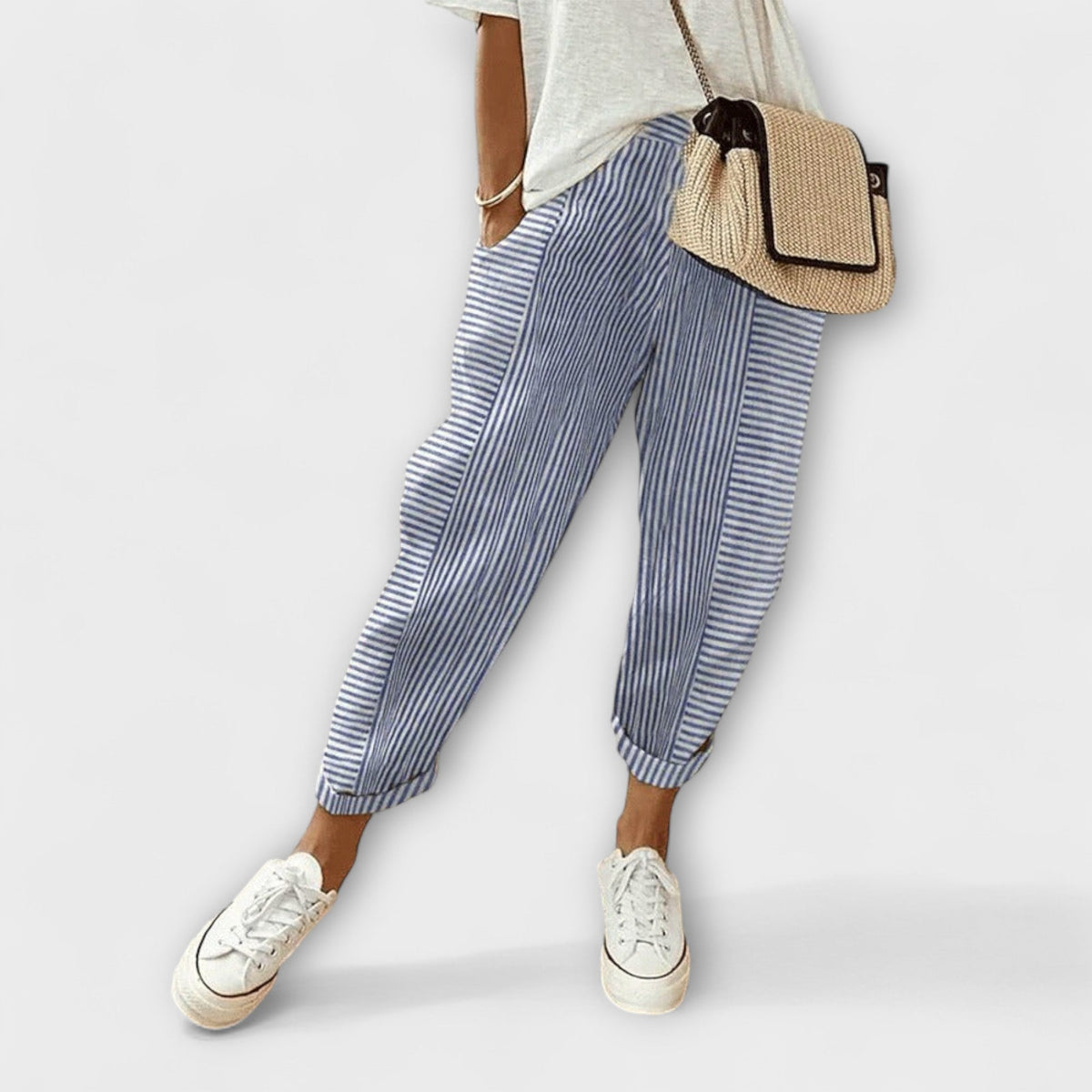Sanne - Pantalones cómodos de canalé