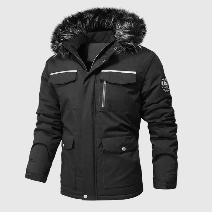 Marek – Chaqueta acolchada con capucha y detalles funcionales