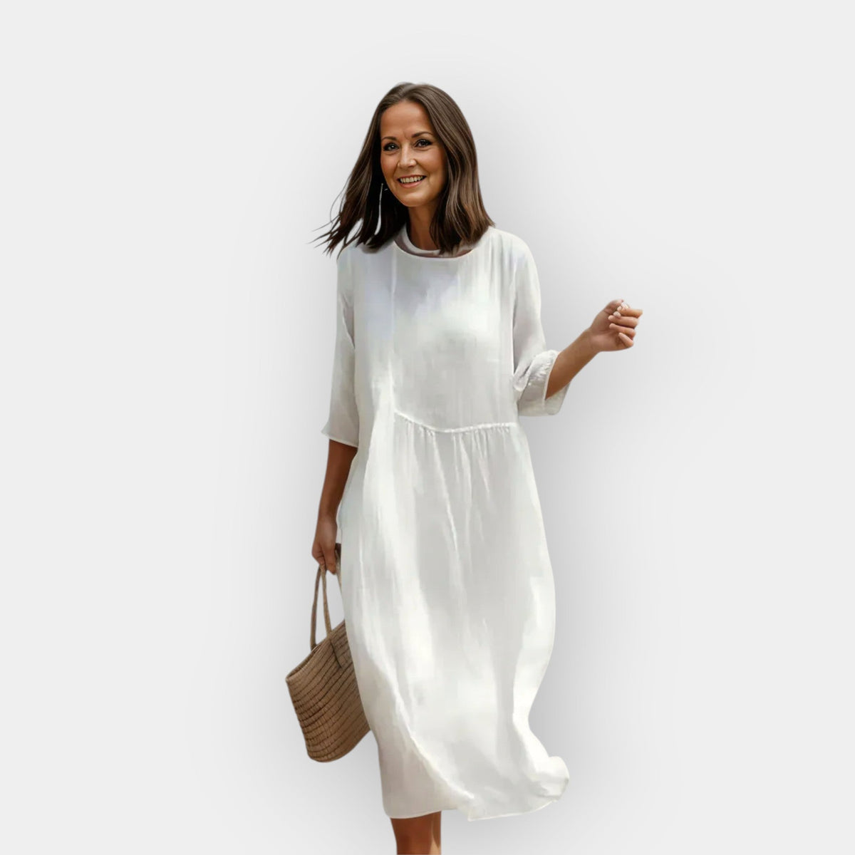 Vestido con corte cómodo para la barriga