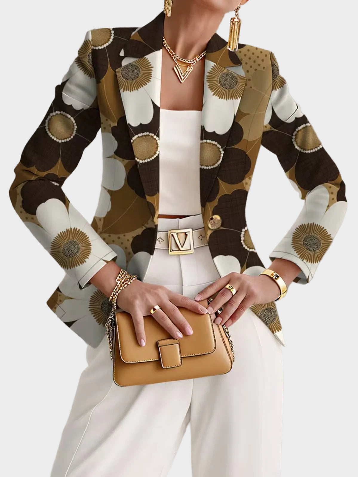 CLOTHILDE - CHAQUETA DE FLORES
