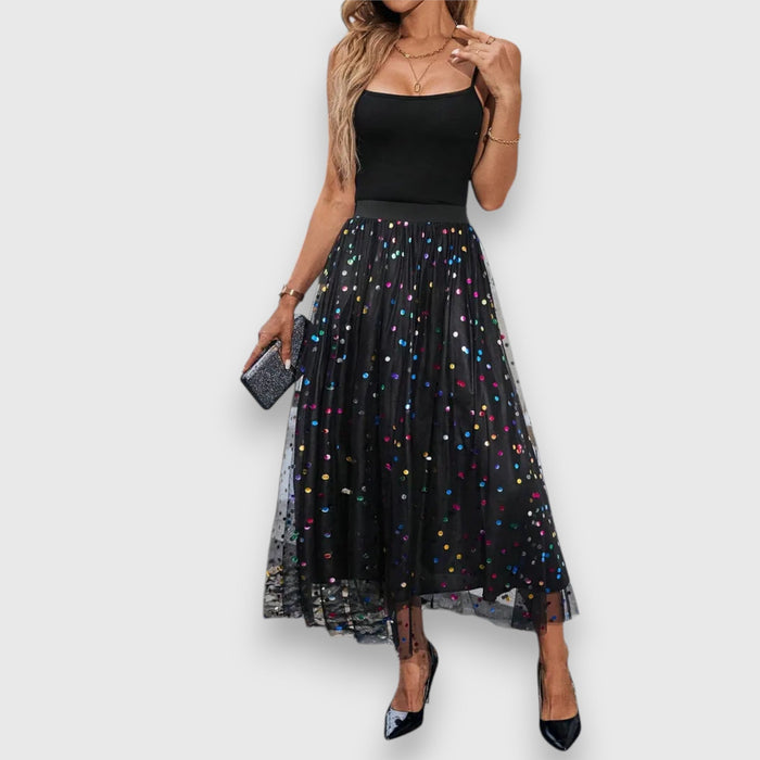 Leonie – Falda de lunares de colores