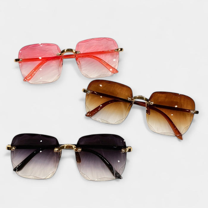 Gafas retro clásicas sin montura