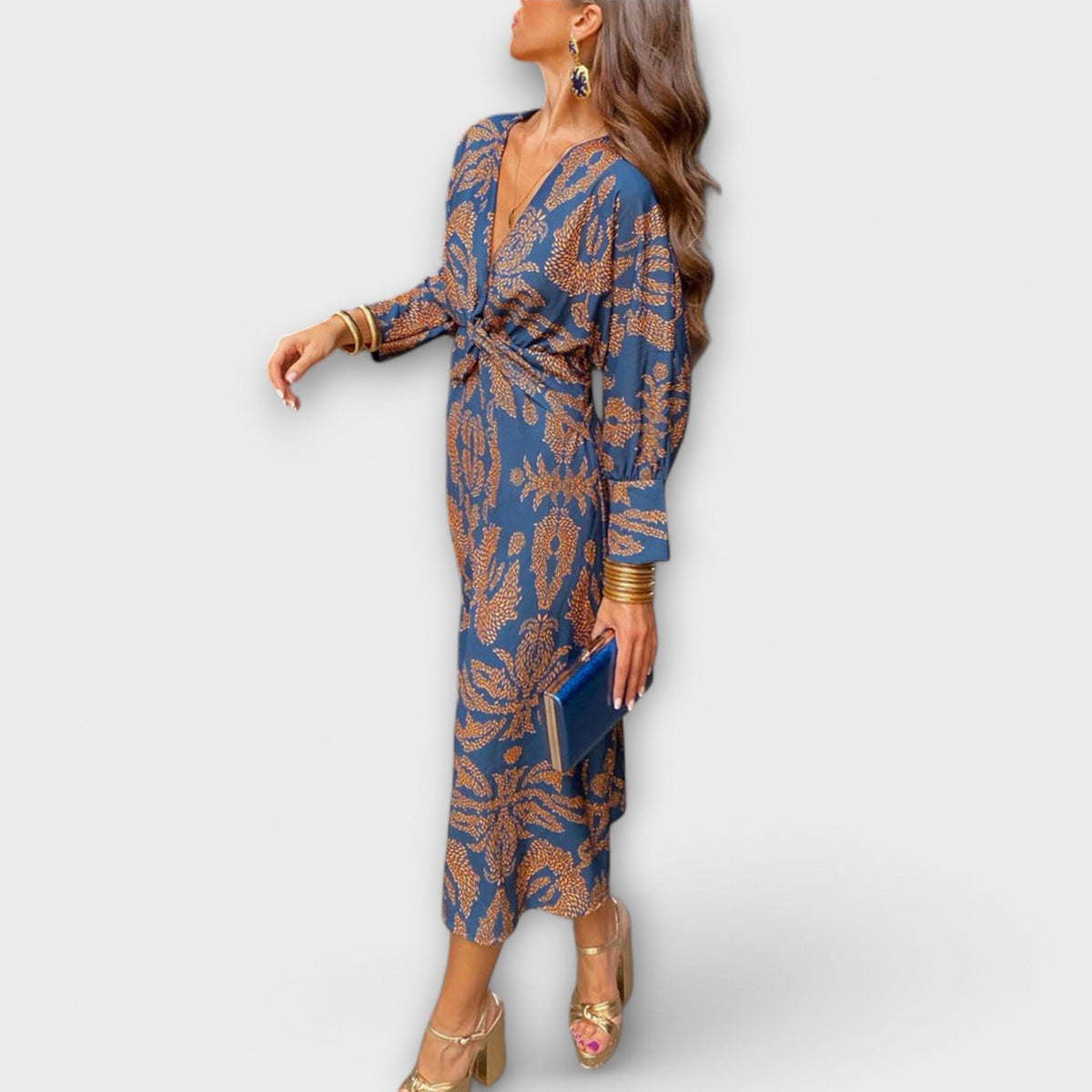 Milada - Vestido elegante con mangas largas